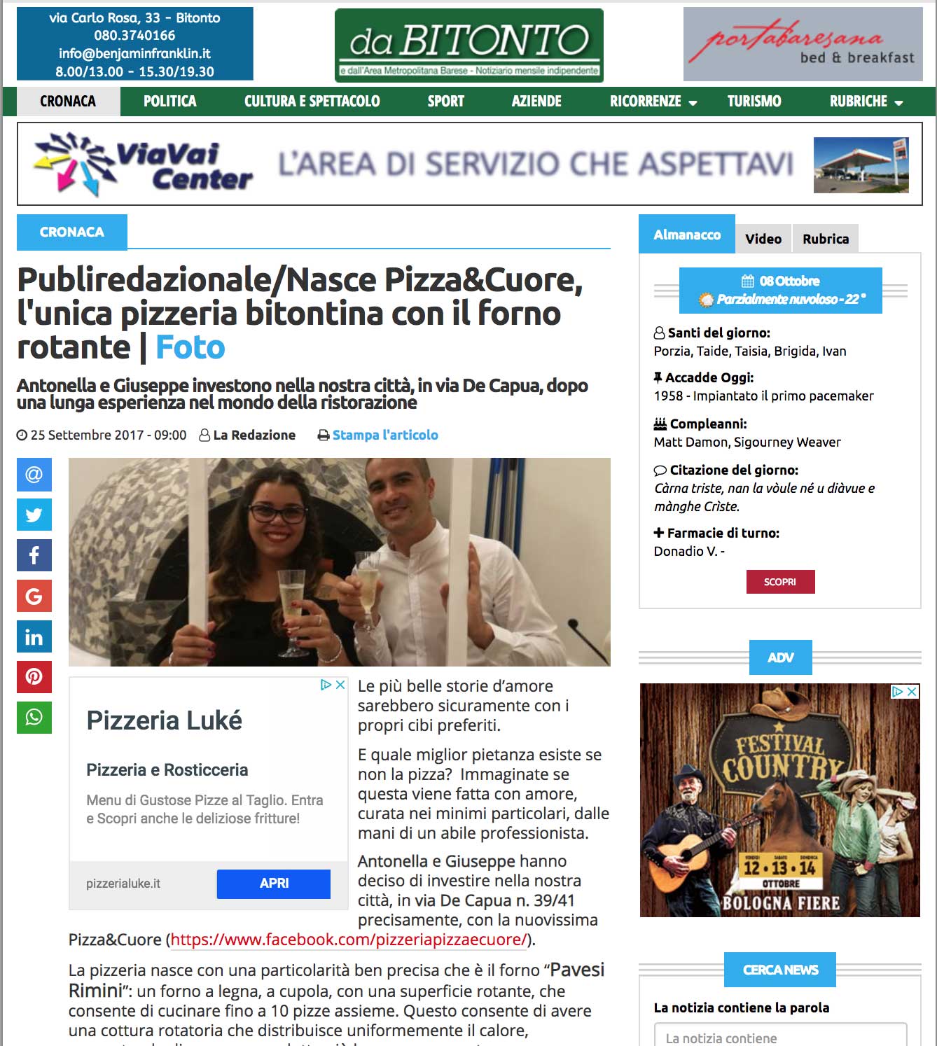 Forni Pavesi Rimini forno rotante